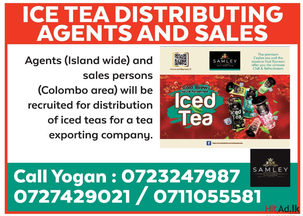 Ice Tea Distributing Agents and Sale