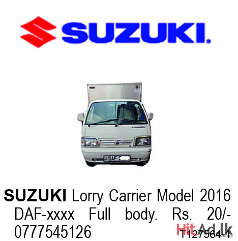 Suzuki Lorry 2016