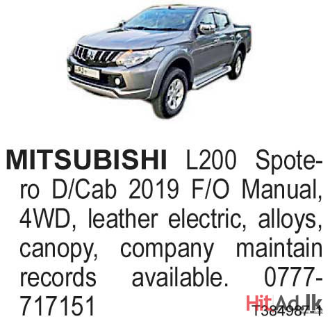 Mitsubishi L200 Spotero D/Cab