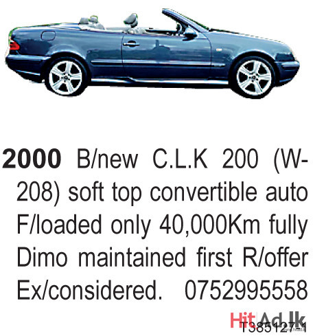 2000 B/new C.L.K 200 