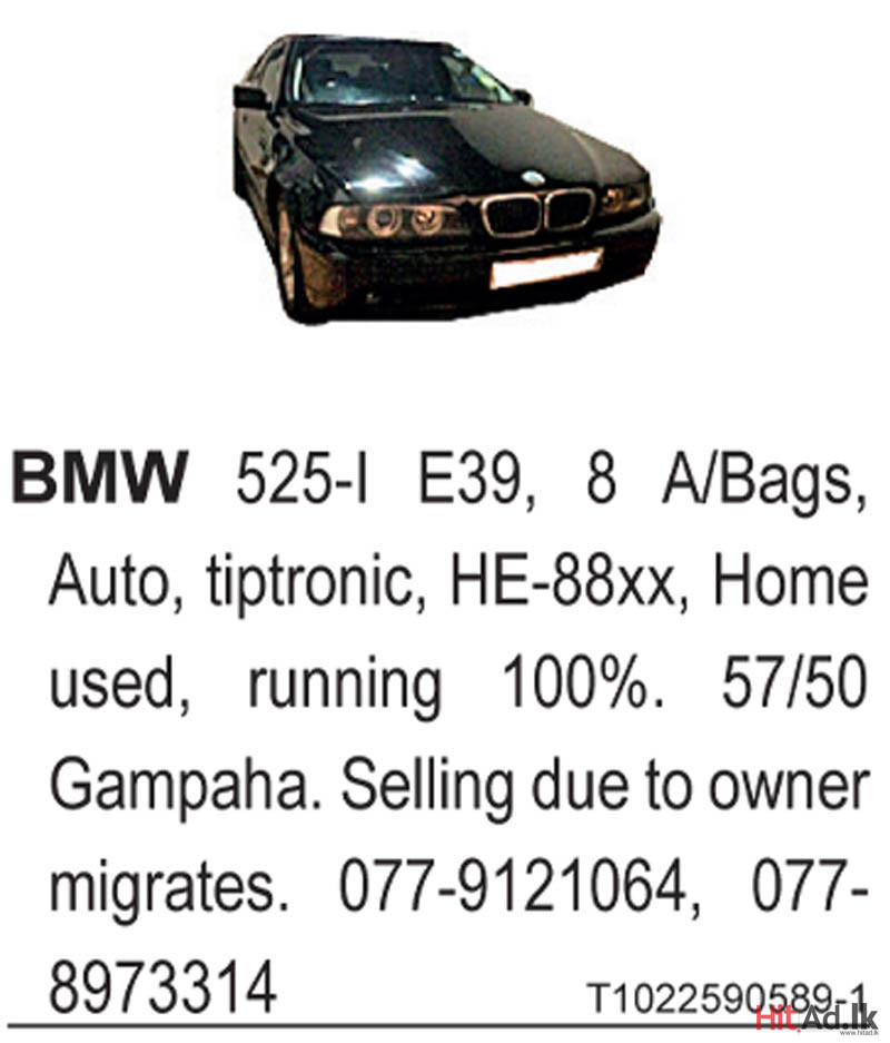 BMW 525-I E39 Car