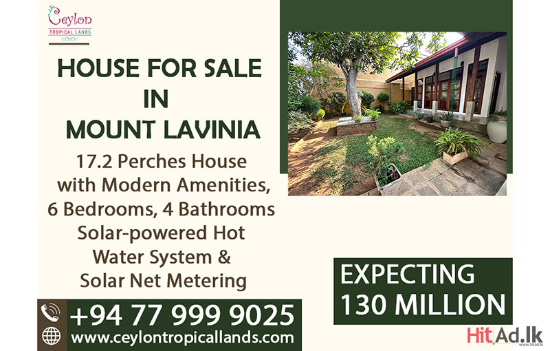 Mount Lavinia House for Sale