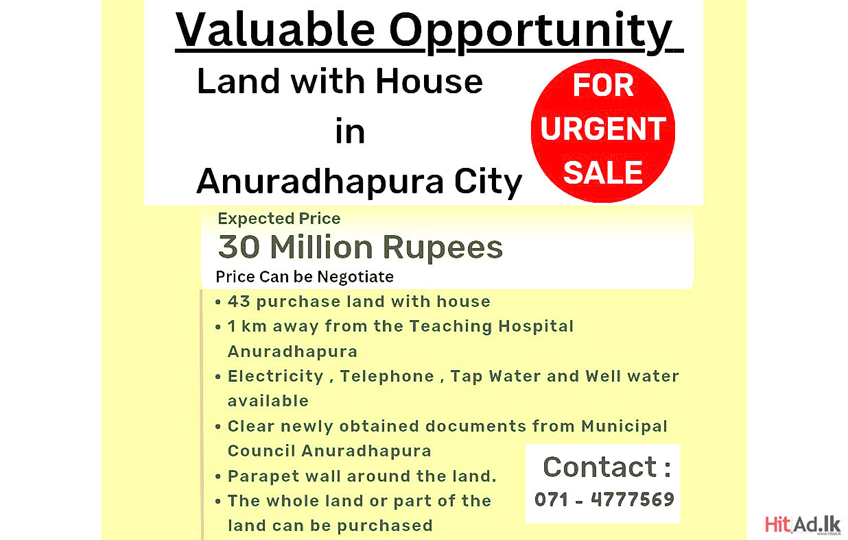 Anuradhapura House for Sale