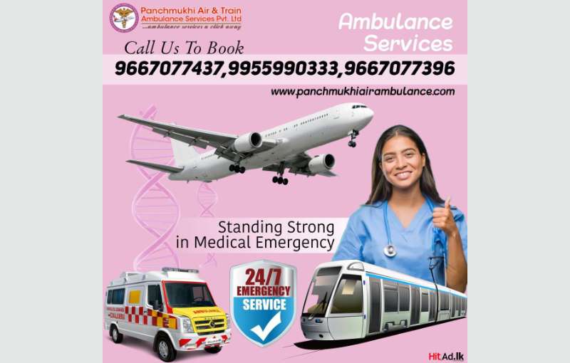 Avail Of Ccu-enabled Panchmukhi Air Ambulance Services In Patna With Life-care Tools