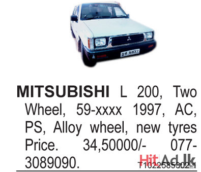 Mitsubishi L 200 