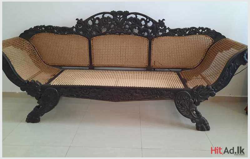 Antique Ebony Couch for Sale