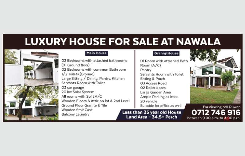 Luxury House for Sale at Nawala 