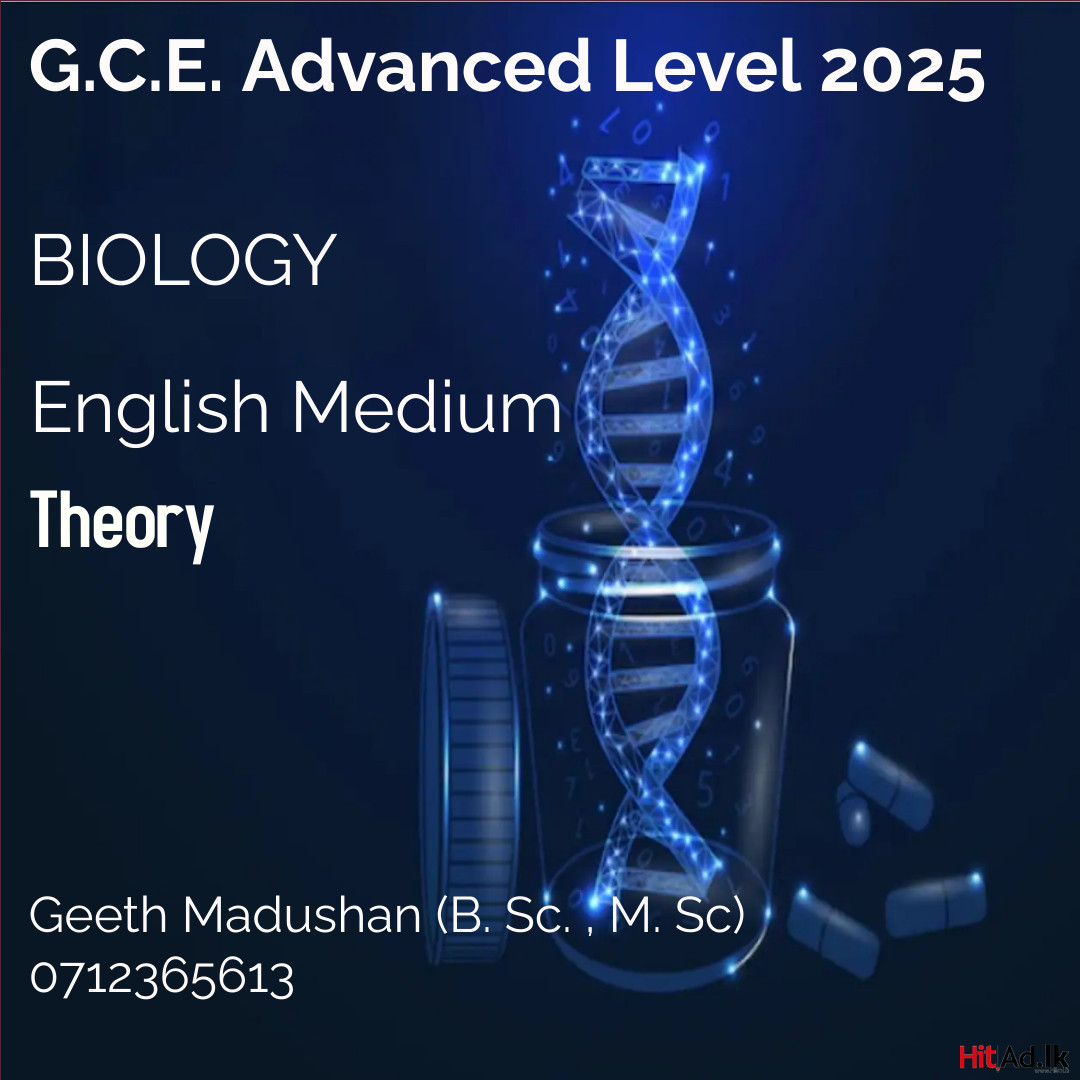 Biology 2025 English Medium Education Grade 1213 HitAd.lk