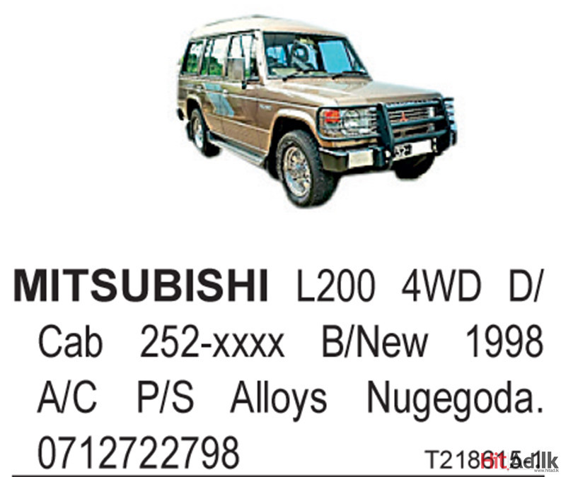 Mitsubishi L200 4WD 1998 