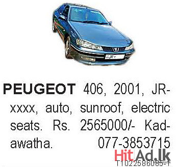 Peugeot 406 2001 Car