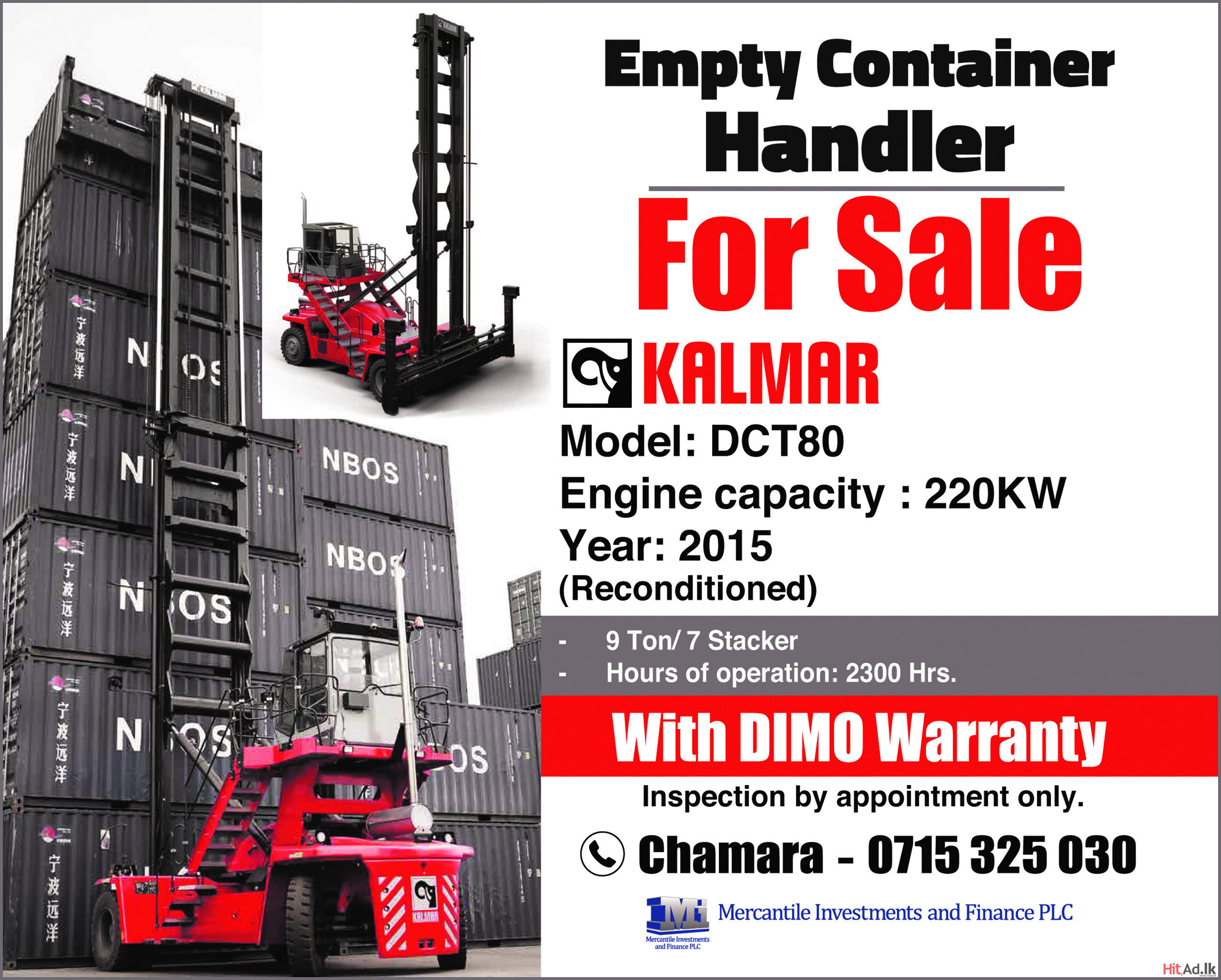 Empty Container Handler for Sale 