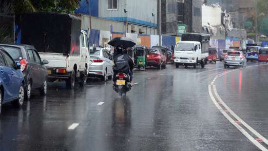 Rain-soaked Colombo...