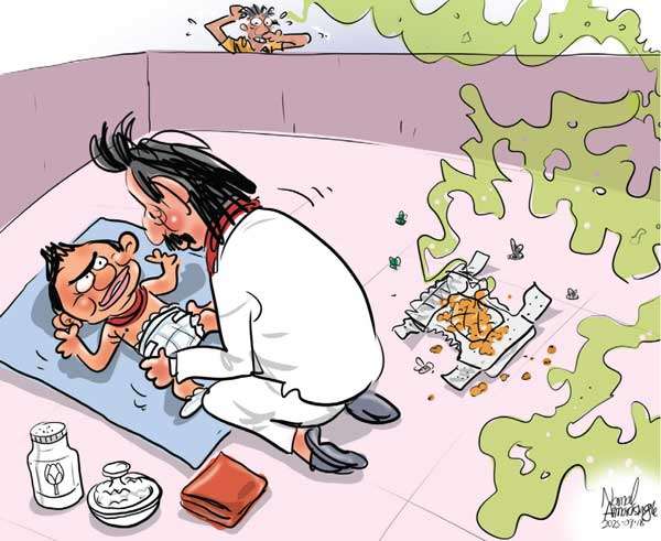 Cartoon of the Day 18-09-2025: Changing the Diaper Without Cleaning the Mess