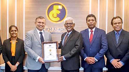 Lanka Rating Agency upgrades First Capital Treasuries to A+