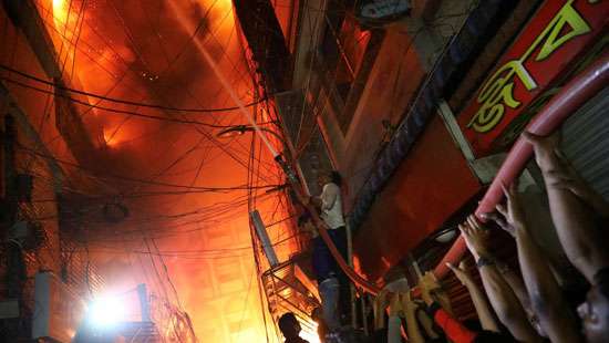 Fire at Dhaka chemical warehouse Kills 56