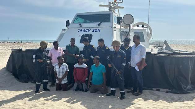 Coast guard arrests 3 Sri Lankans with criminal records infiltrating Tamil Nadu
