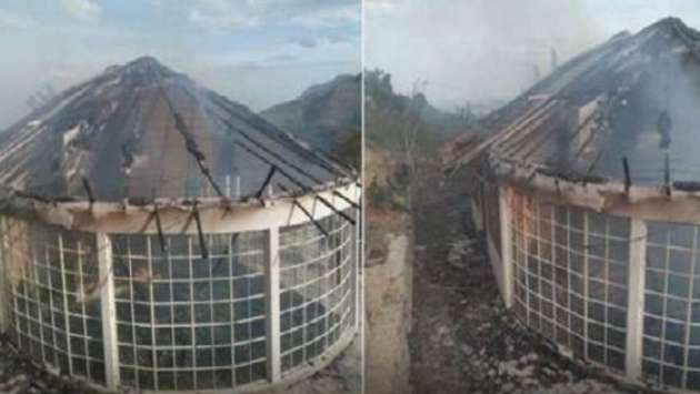 Fire destroys tourist resort under construction in Ella
