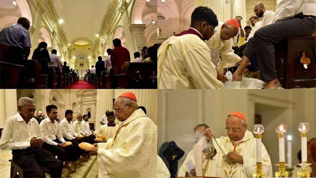 Holy Thursday service ...