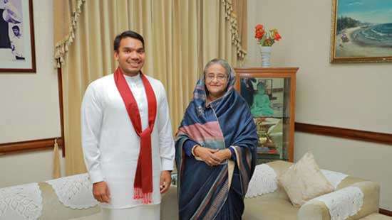 Namal meets Bangladeshi PM