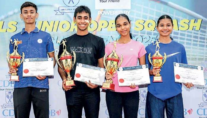 Matheesha and Nethmi claim U-19 squash titles