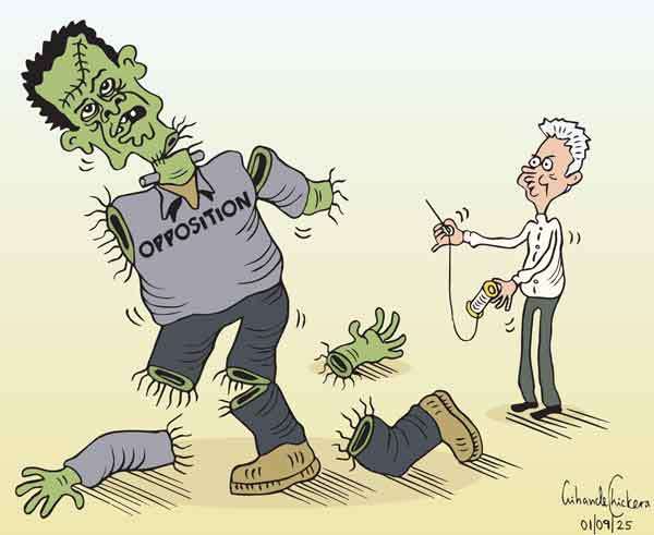 Cartoon of the Day 01-09-2025: The Frankenstein Opposition