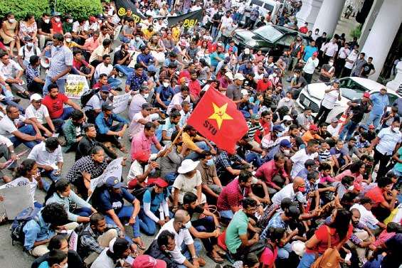 Socialist Youth Union stage protest march