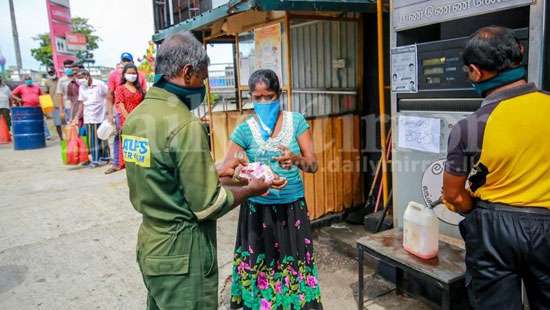 Lengthy queues for kerosene