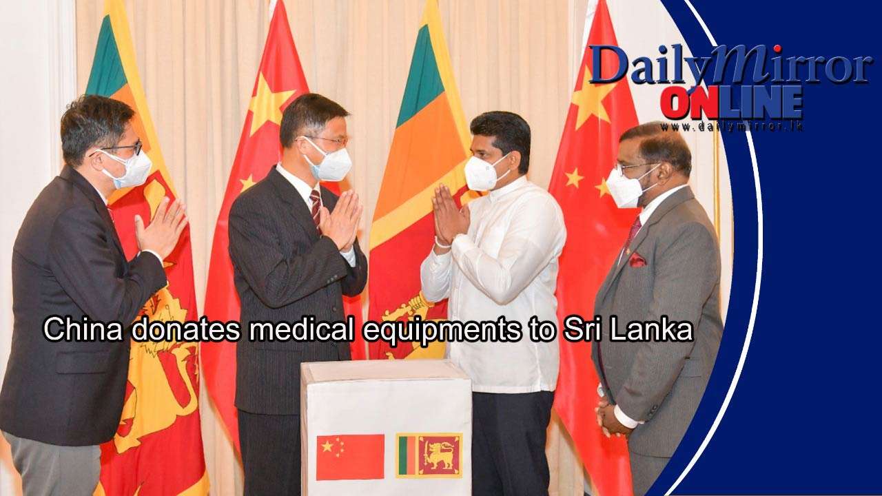 China donates medical equipments to Sri Lanka