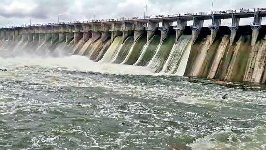 Heavy rains cause spillover of reservoirs