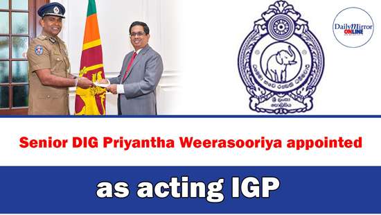 Senior DIG Priyantha Weerasooriya appointed as acting IGP