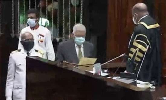 Ranil sworn in as MP