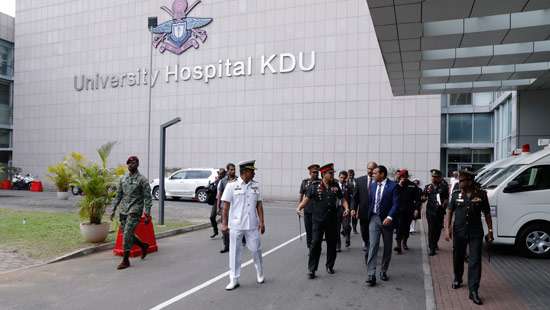 Defence top brass visit KDU hospital