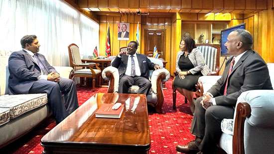 Ruwan holds talks with Kenyan PM on strengthening bilateral ties