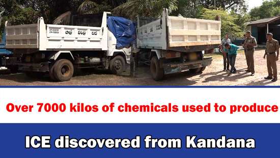 Over 7000 kilos of chemicals used to produce ICE discovered from Kandana - DM Videos | Daily Mirror