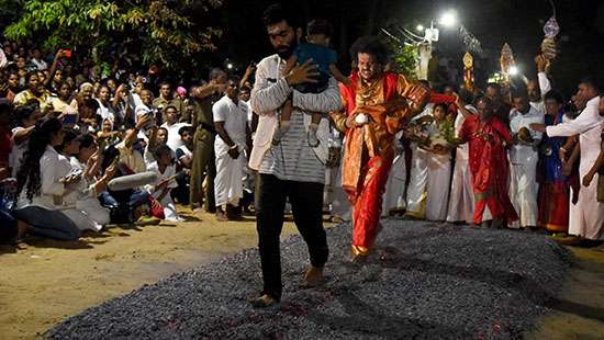 Fire walking at Kataragama