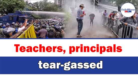 Teachers, principals tear-gassed