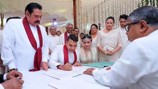 Wedding bells for Namal