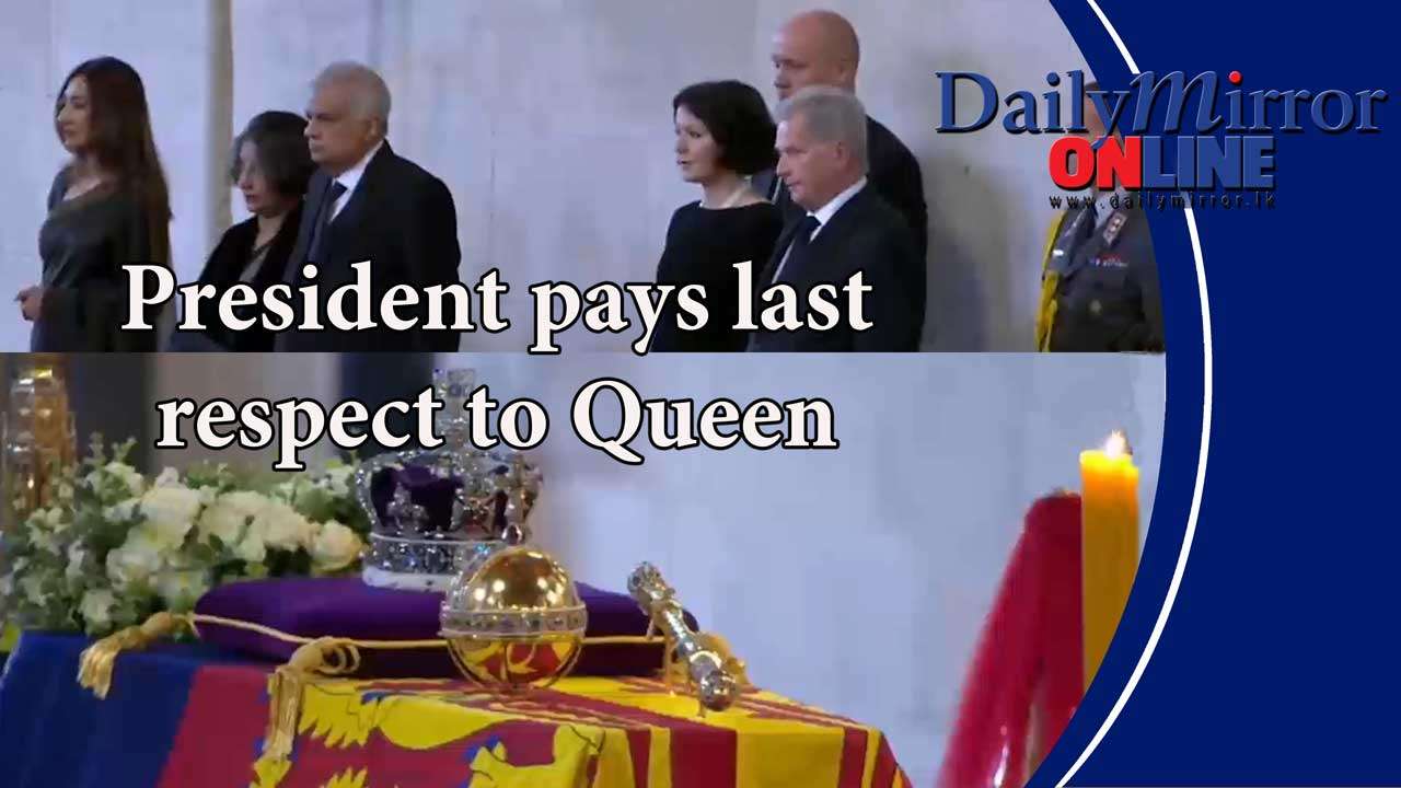 President pays last respect to Queen