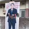 Shoe garland hung on MP Archuna’s portrait in Jaffna