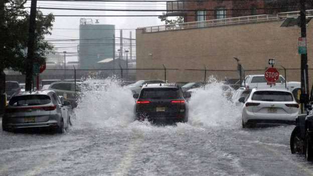 Flash flood in New York city