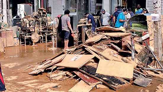 Adding to the misery, shops were looted: Gampola:  A Town’s Silent Struggle in the Dark