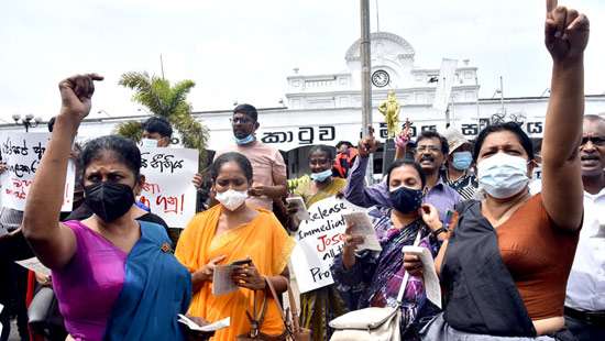 Protest against arrest of Stalin