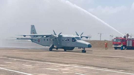 SL receives Dornier 228 Aircraft donated by India