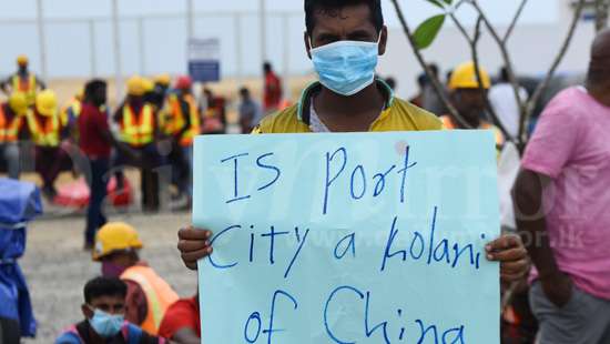 Is Port City a colony of China? protesters ask