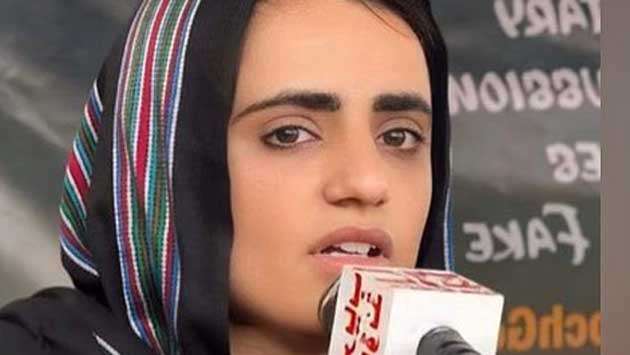 Mahrang Baloch criticises Pakistan’s judiciary’s ‘alignment’ with military at Karachi event