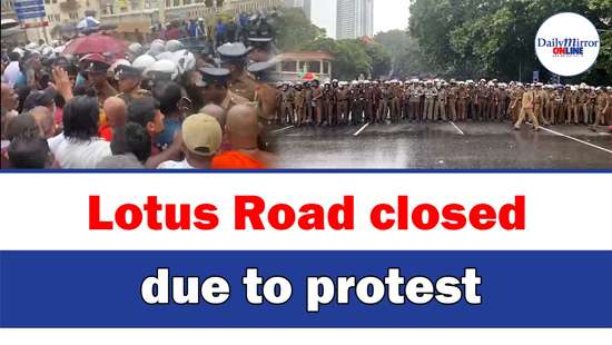 Lotus Road closed due to protest