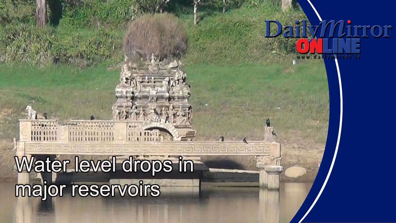 Water level drops in major reservoirs