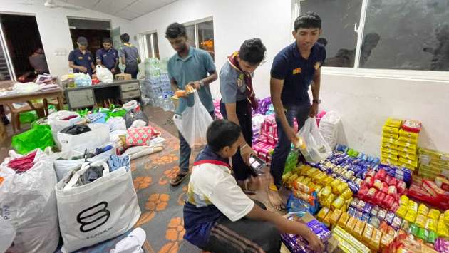 Sri Lanka Scout Association provides relief to Ditwah Cyclone victims