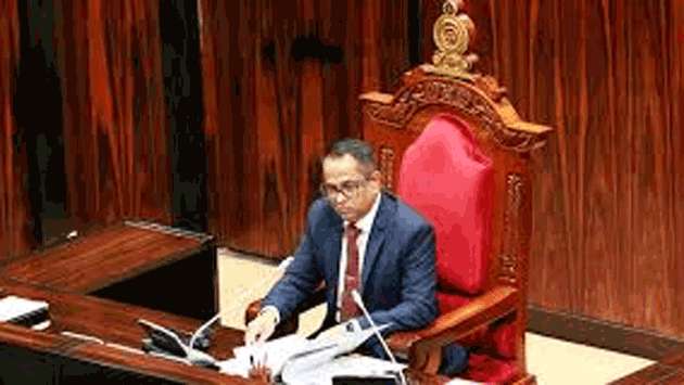 Speaker warns MP Rasamanickam