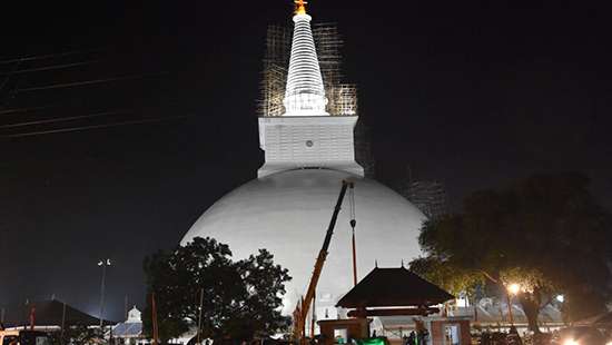 Unveiling of Sandahiruseya Cheithiya in Anuradhapura today